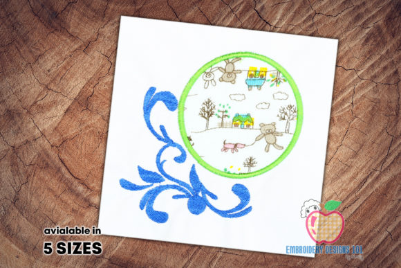 An Empty Design of Applique in Circle