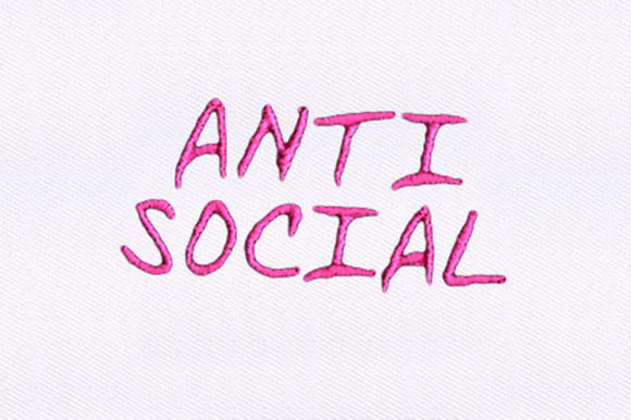 Anti Social Text Embroidery Review for Seasonal Use