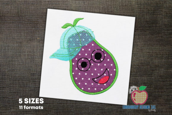 Cartoon Pear Applique Embroidery Review