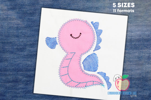 Cartoon Seahorse Embroidery Review