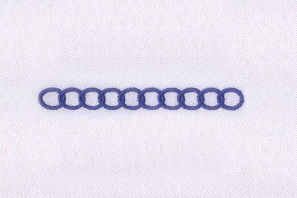 Chain Blue Border Embroidery Review