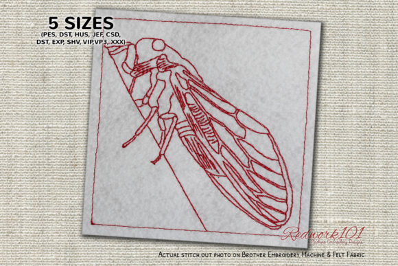Cicada Lineart Embroidery Review