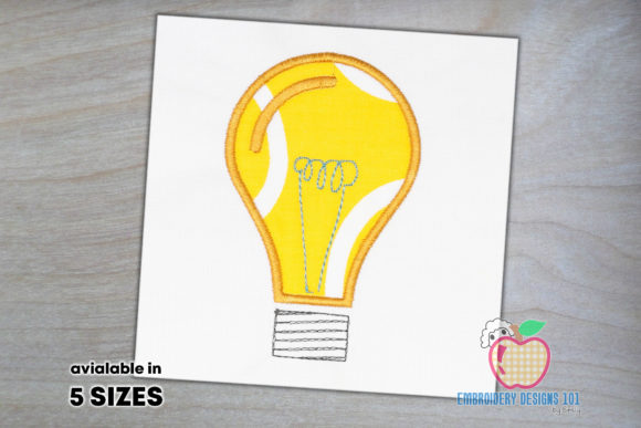 Comic Style Light Bulb Embroidery Review