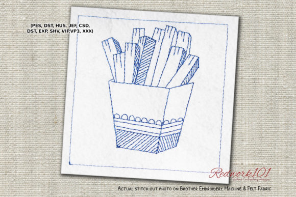French Fries Machine Embroidery Design Review