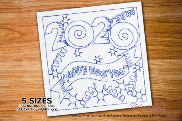 Happy New Year 2020 Ribbon Embroidery Review