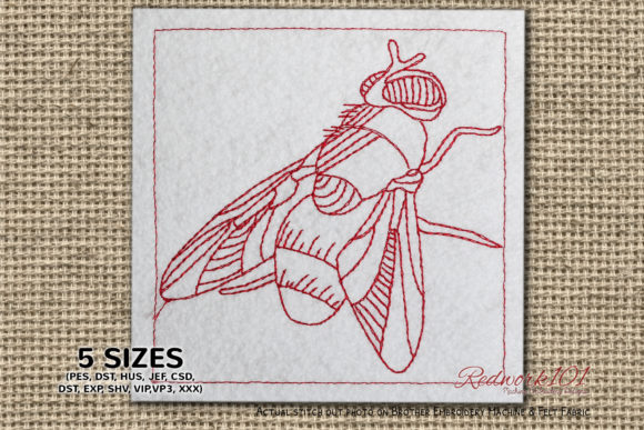Macro Housfly Embroidery Design Review
