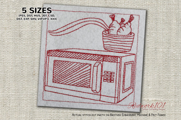 Microwave Lineart Embroidery Review