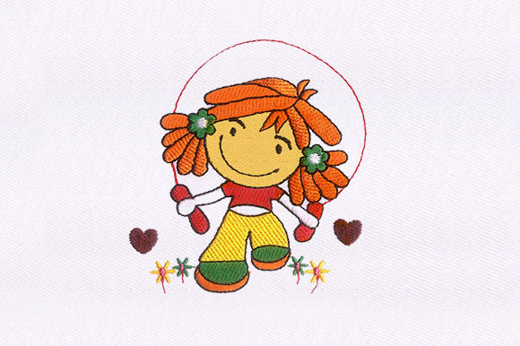 Skip the Ordinary with Skipping Girl Embroidery