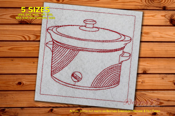 Slow Cooker Bluework for Seasonal Embroidery